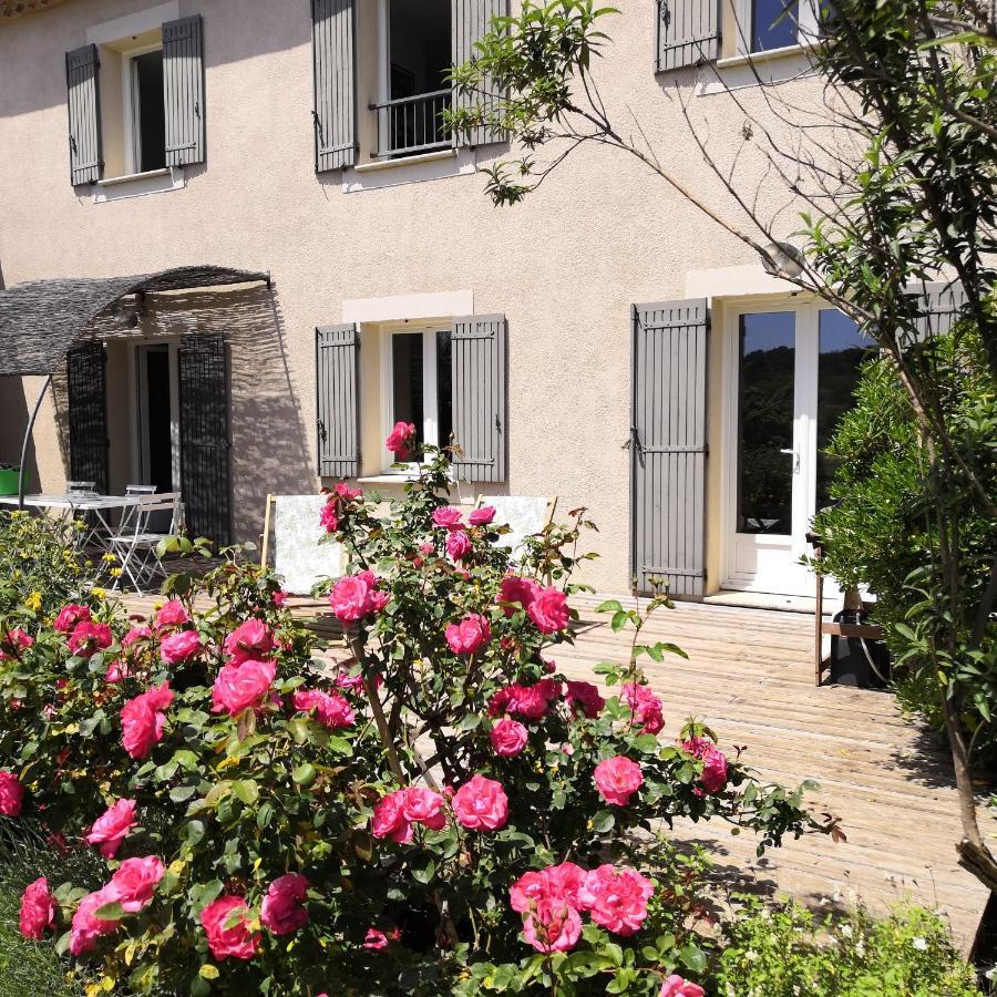Villa Spacieuse Avec Terrasse Et Vue Mont Ventoux Entrechaux Exterior foto